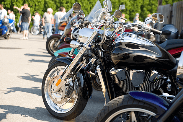 motos automáticas em exposição